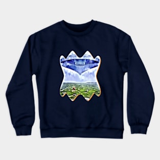 Ufo on horse UFO Crewneck Sweatshirt